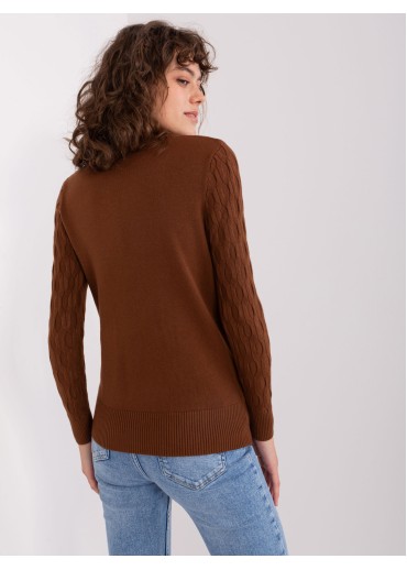 Tmavohnedý pulóver