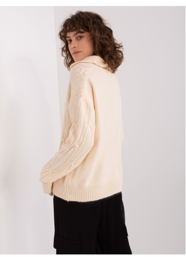 Béžovo hnedý pulóver