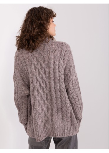 Tmavosivý pletený sveter