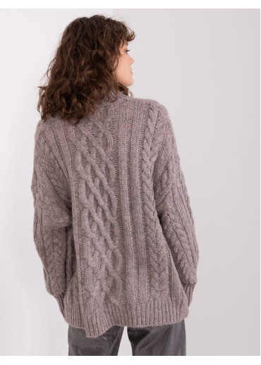 Tmavosivý pletený sveter