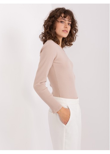 Béžovo hnedé tričko s dlhým rukávom