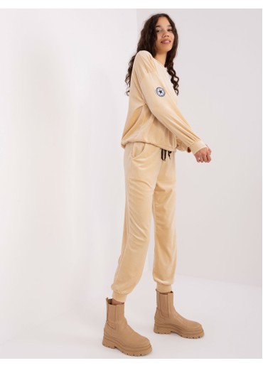 Béžovo hnedá tepláková súprava