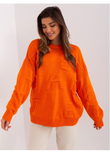 Oranžový oversize sveter