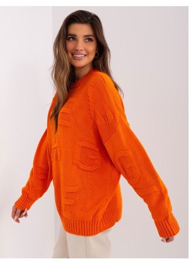 Oranžový oversize sveter