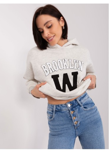 Svetlosivá basic mikina