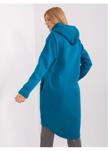 Zelená predĺžená mikina