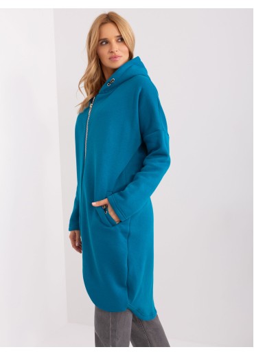 Zelená predĺžená mikina