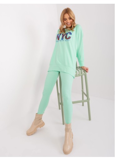 Svetlozelený teplákový komplet