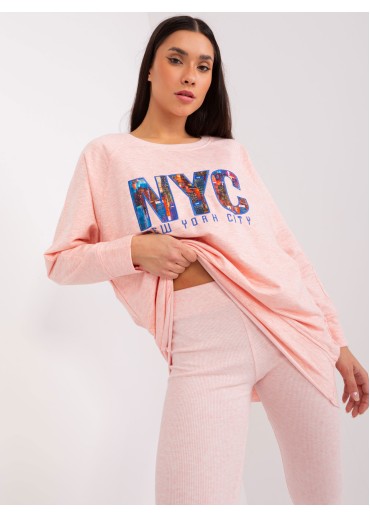 Púdrovo ružový teplákový komplet