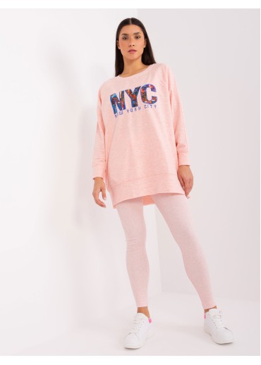 Púdrovo ružový teplákový komplet