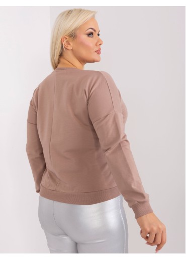 Béžovo hnedé tričko s potlačou