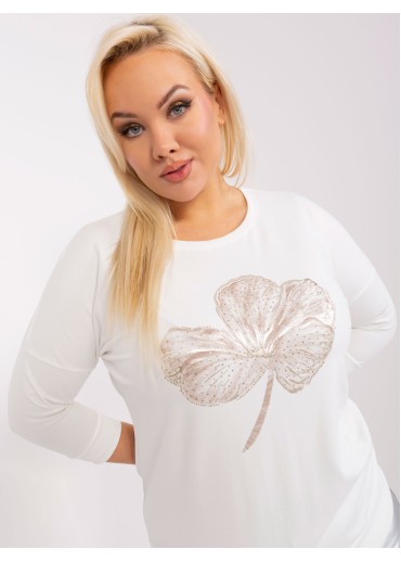 Smotanovo biele tričko s potlačou