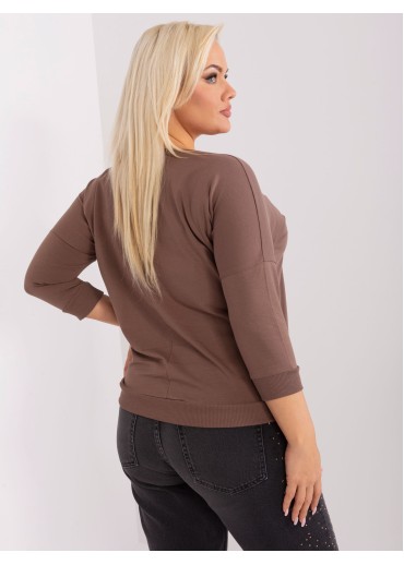 Hnedé tričko s potlačou