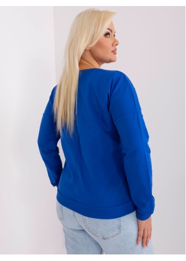 Modré tričko s potlačou