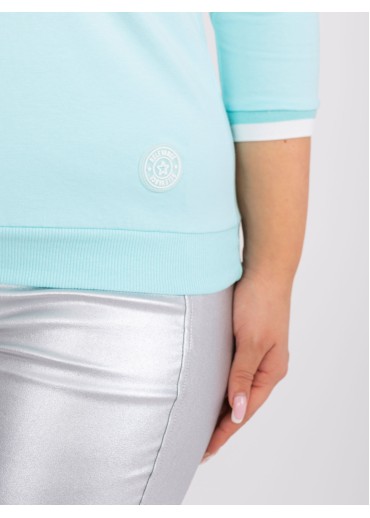 Svetlozelené tričko s 3/4 rukávom