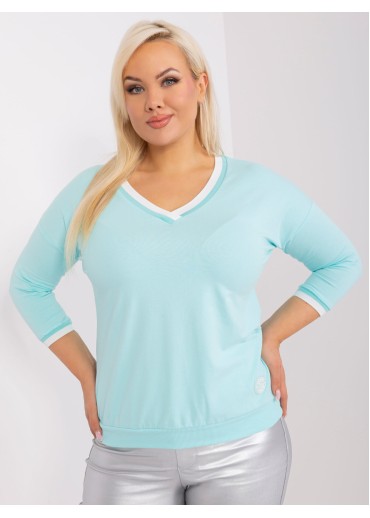 Svetlozelené tričko s 3/4 rukávom