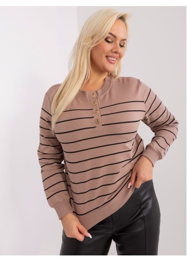 Béžovo hnedý pulóver