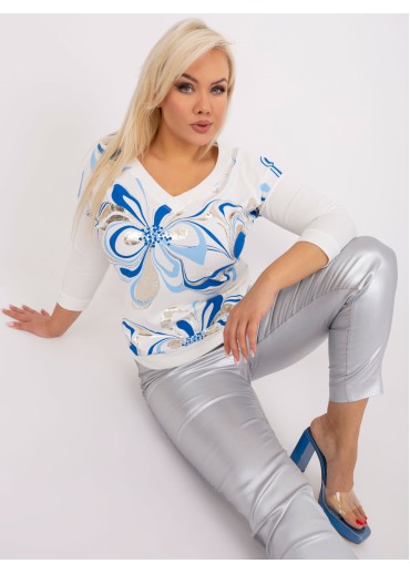 Svetlomodré tričko s potlačou