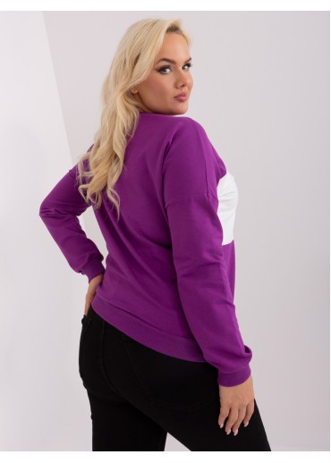Fialové tričko s dlhým rukávom