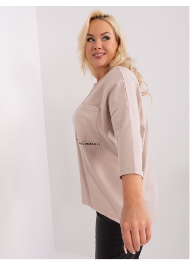 Béžovo hnedé tričko