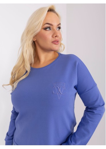 Fialové tričko s dlhým rukávom