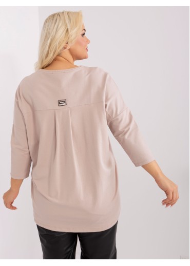 Béžovo hnedé tričko