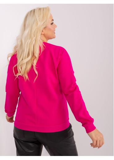 Fuchsiovo ružové tričko s potlačou