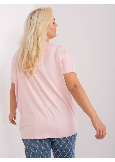 Púdrovo ružové tričko