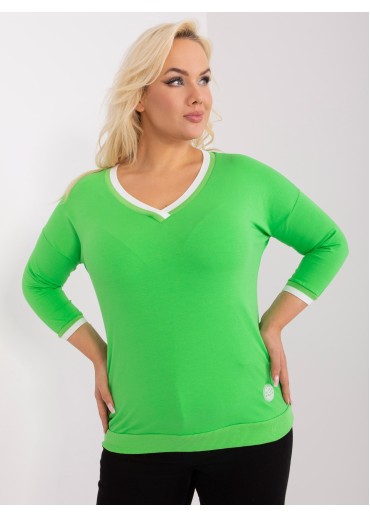 Zelené tričko s 3/4 rukávom