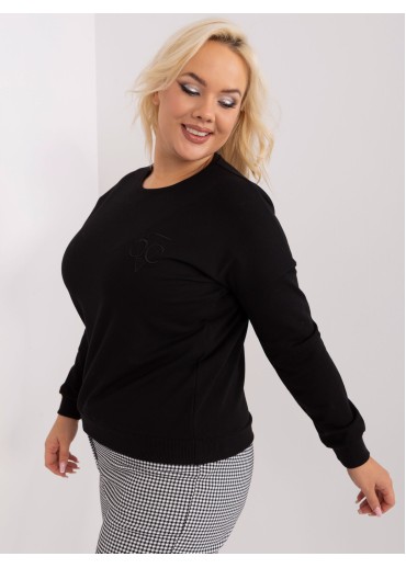 Čierne tričko s dlhým rukávom