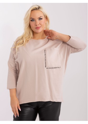 Béžovo hnedé tričko