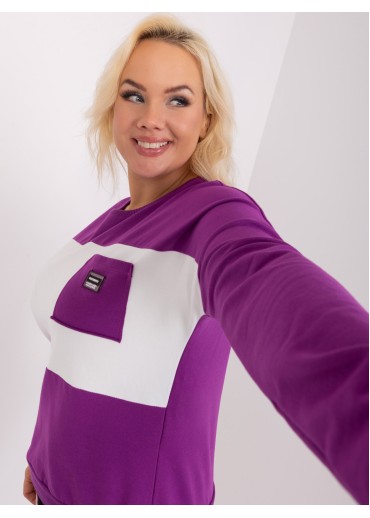 Fialové tričko s dlhým rukávom