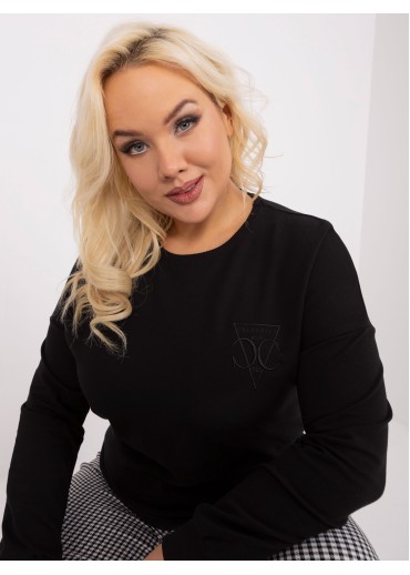 Čierne tričko s dlhým rukávom