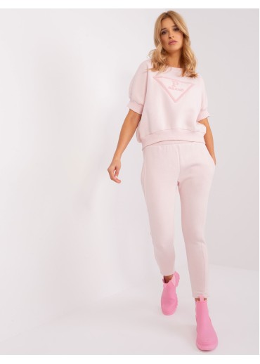 Púdrovo ružový teplákový komplet