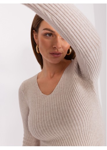 Béžovo hnedý pulóver