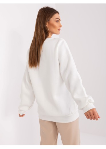 Smotanovo biela basic mikina
