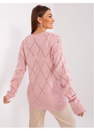 Púdrovo ružový sveter