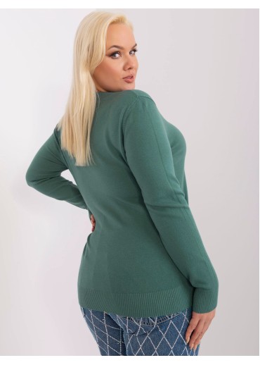 Tmavozelený pulóver