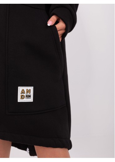 Čierna dlhá mikina