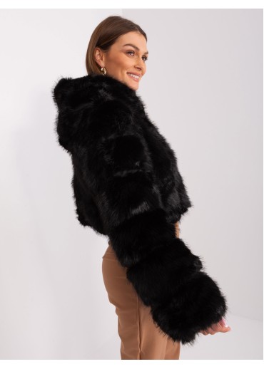 Čierna krátka bunda