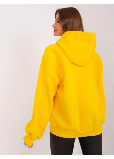 Žltá mikina s kapucňou