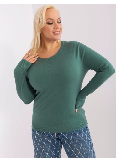 Tmavozelený pulóver