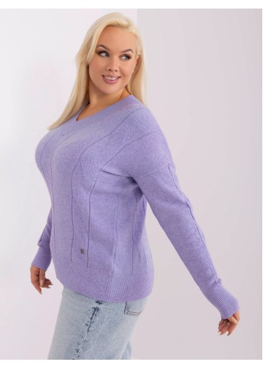 Fialový pulóver