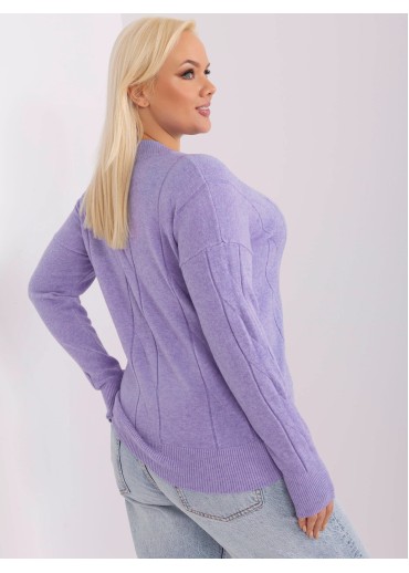 Fialový pulóver