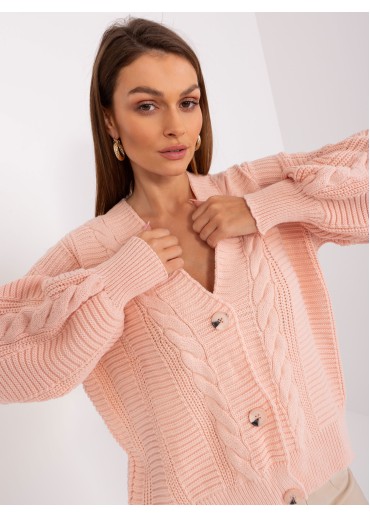 Púdrovo ružový pletený sveter