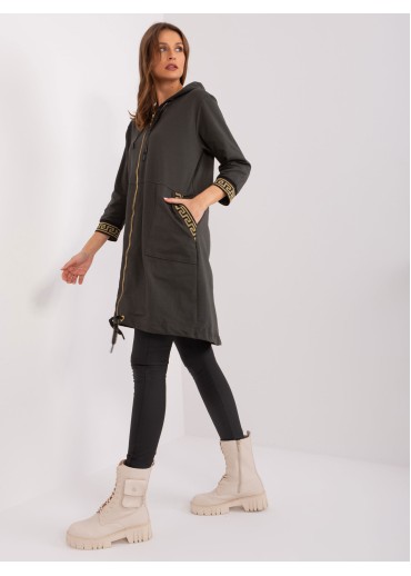 Tmavosivá dlhá mikina