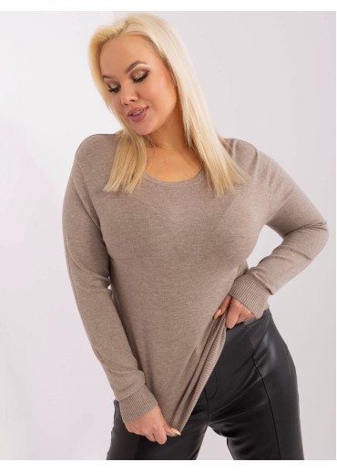 Kapučínovo hnedý pulóver