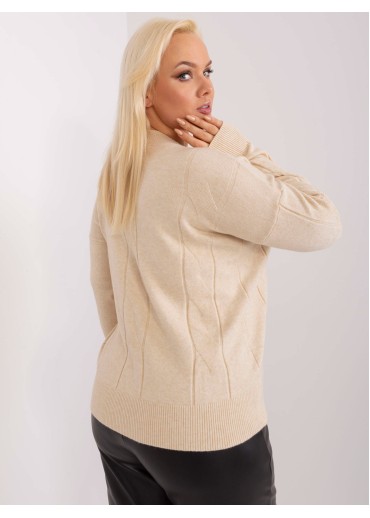 Béžovo hnedý pulóver