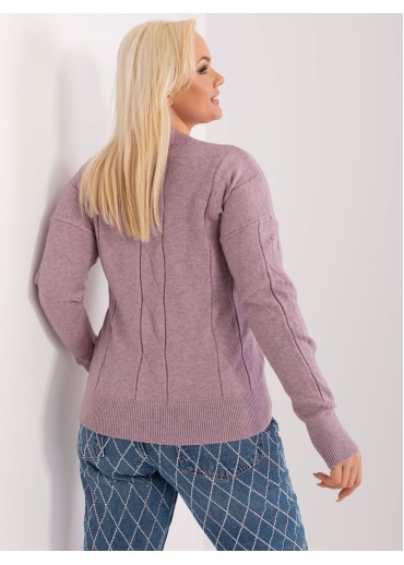 Fialový pulóver