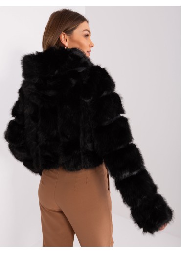 Čierna krátka bunda